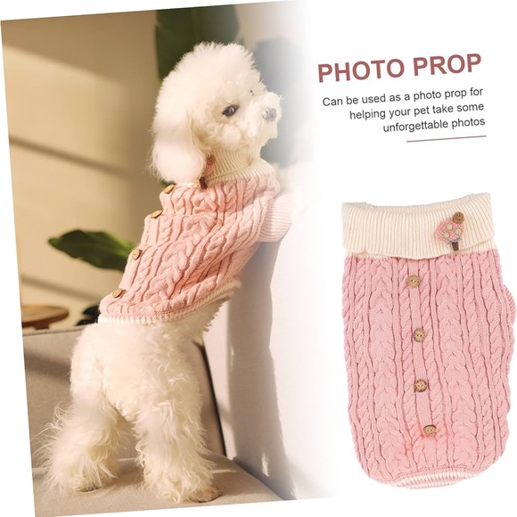 Knit Small Breed Dog Sweater - Picture 3 of 8